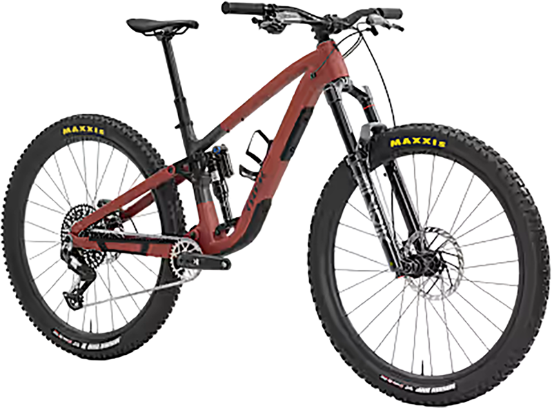 Trek FUEL EX 9 EA90 Full Suspension Mountain Bike 2027 in Matte Sedona Red Pennyflake Splatter-1