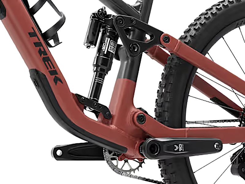 Trek FUEL EX 9 EA90 Full Suspension Mountain Bike 2027 in Matte Sedona Red Pennyflake Splatter-2