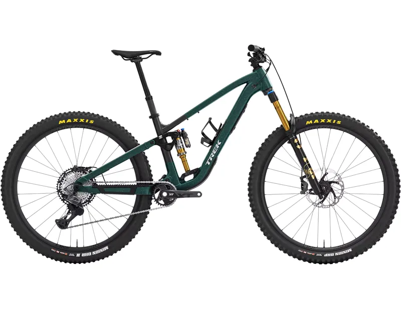 Balfes Bikes Trek FUEL EX 9 XT Full Suspension Alloy MTB 2027 in Matte Juniper/Blue Sage Splatter | Free postage over £30, £10 off first order, price match & 0% finance.