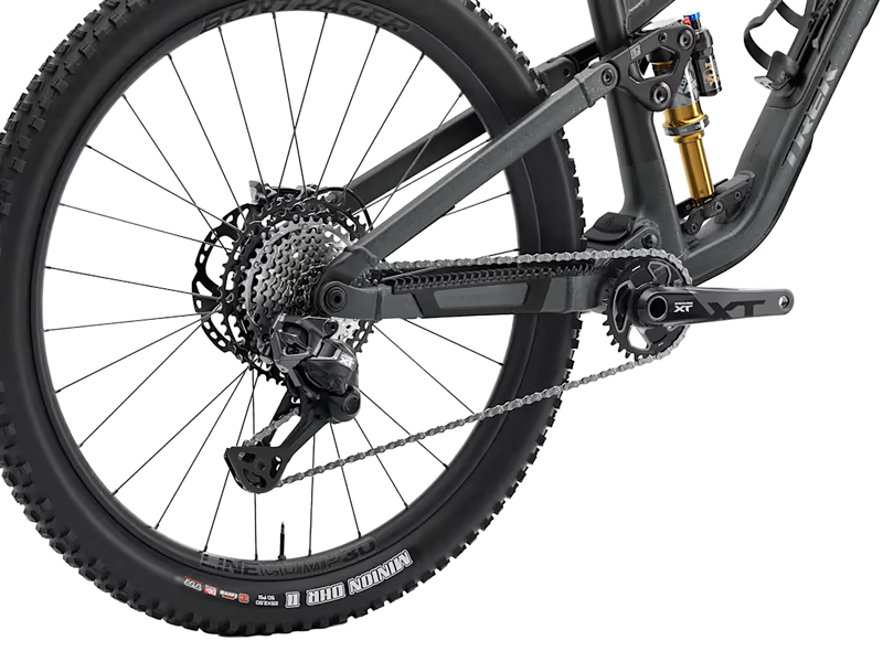 Trek Fuel EX 9 XT DI2 Full Suspension Mountain Bike 2027 in Lithium Grey Trek Black Splatter-2