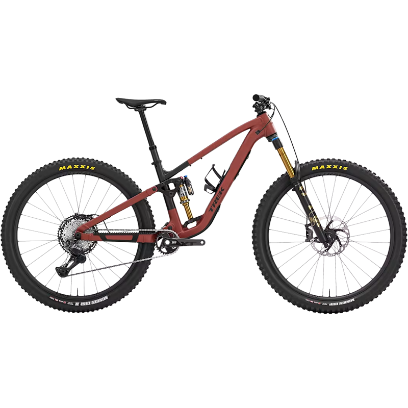 Balfes Bikes Trek Fuel EX 9 XT DI2 Full Suspension Mountain Bike 2027 in Matte Sedona Red Pennyflake Splatter | Free postage over £30, £10 off first order, price match & 0% finance.