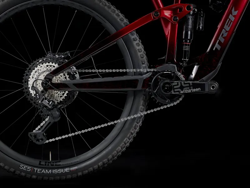 Trek Fuel EXe 9.8 XT Electric Full Suspension Mountain Bike 2025 in Red Smoke-5