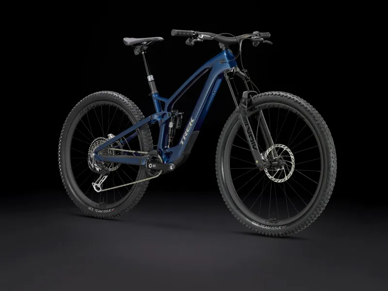 Trek Fuel EXe 9.9 XX AXS Electric Full Suspension Mountain Bike 2024 in Mulsanne Blue-1