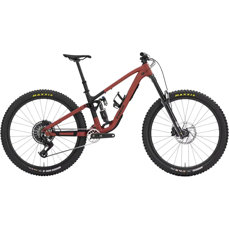 Balfes Bikes Trek FUEL LX 9 EA90 Full Suspension Alloy MTB 2027 in Matte Sedona Red/Pennyflake Splatter | Free postage over £30, £10 off first order, price match & 0% finance.