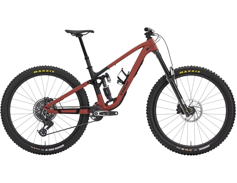 Balfes Bikes Trek FUEL LX 9 X0 AXS Full Suspension Alloy MTB 2027 in Matte Sedona Red/Pennyflake Splatter | Free postage over £30, £10 off first order, price match & 0% finance.