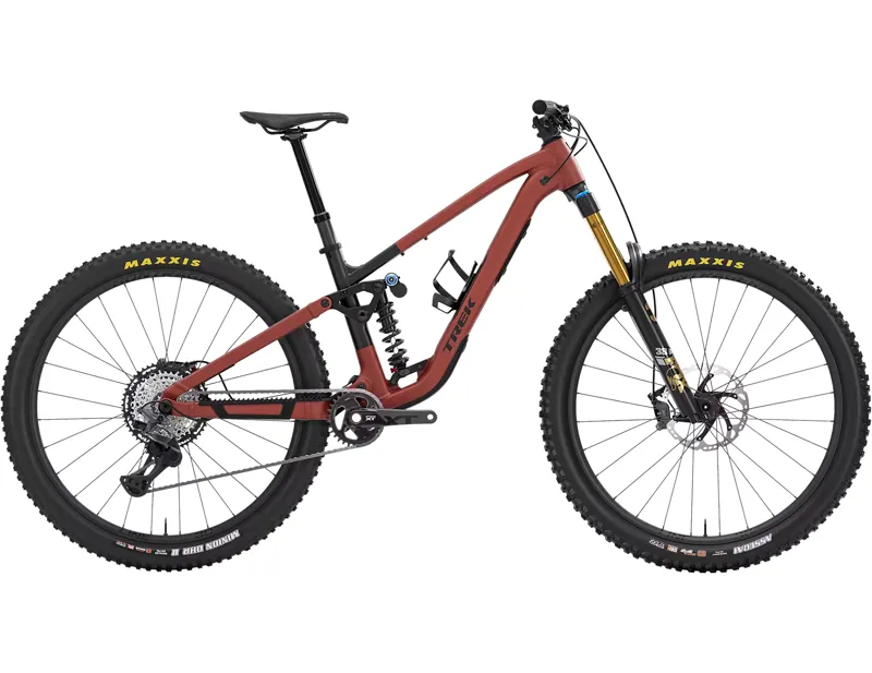Trek FUEL LX 9 XT Full Suspension Alloy MTB 2027 in Matte Sedona Red/Pennyflake Splatter