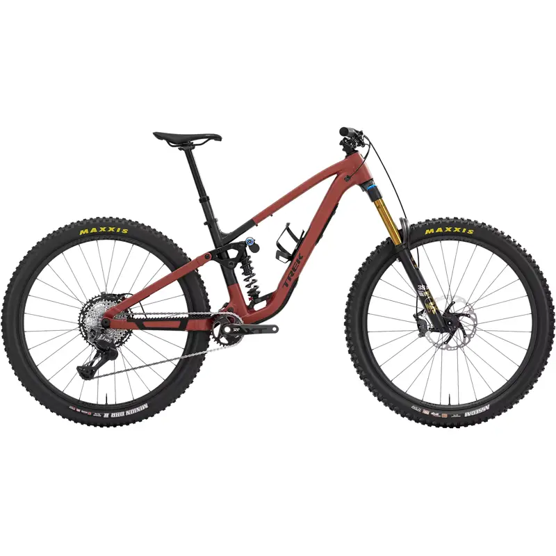 Balfes Bikes Trek FUEL LX 9 XT DI2 Full Suspension Alloy MTB 2027 in Matte Sedona Red/Pennyflake Splatter | Free postage over £30, £10 off first order, price match & 0% finance.