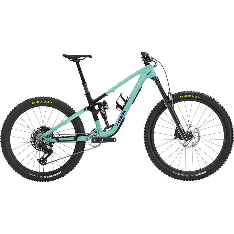 Balfes Bikes Trek FUEL MX 9.8 EA90 Full Suspension Carbon MTB 2027 in Miami Green / Aloha Marble | Free postage over £30, £10 off first order, price match & 0% finance.