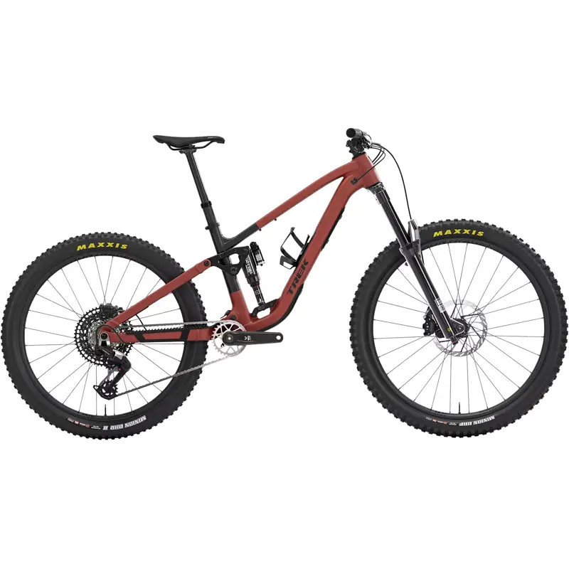 Balfes Bikes Trek FUEL MX 9 EA90 Full Suspension Alloy MTB 2027 in Matte Sedona Red/Pennyflake Splatter | Free postage over £30, £10 off first order, price match & 0% finance.