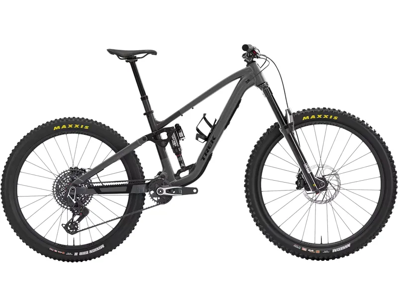 Balfes Bikes Trek FUEL MX 9 X0 AXS Full Suspension Alloy MTB 2027 in Lithium Grey / Trek Black Splatter | Free postage over £30, £10 off first order, price match & 0% finance.