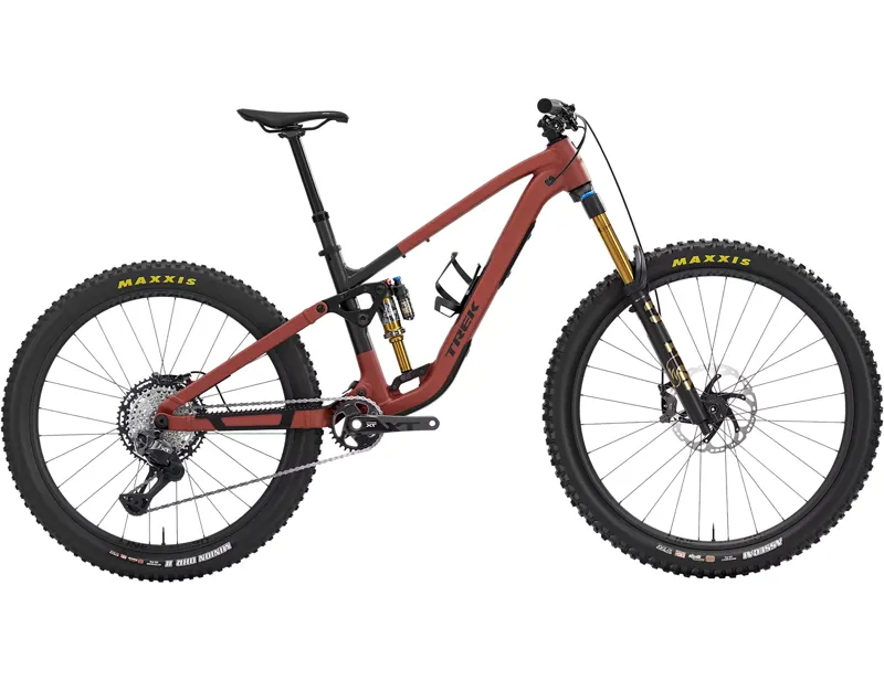 Trek FUEL MX 9 XT DI2 Full Suspension Alloy MTB 2027 in Matte Sedona Red/Pennyflake Splatter