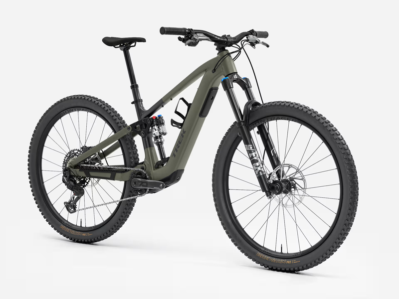 Trek Fuel+ EX 8 Gen 2 Electric Full Suspension Mountain Bike 2026 in Matte Olive Grey-1