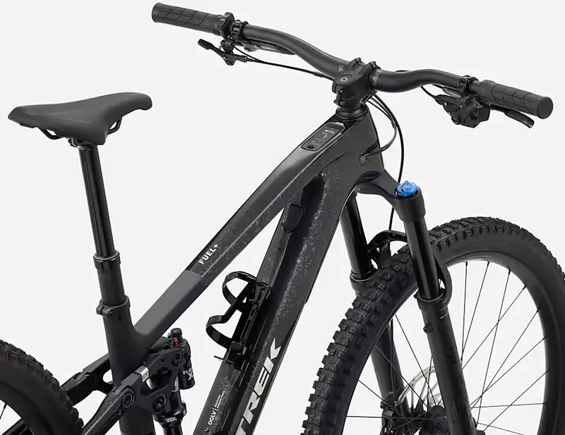 Trek Fuel+ EX 9.7 Gen 2 Electric Full Sus MTB 2027 in Carbon Smoke Lithium Grey Marble-2