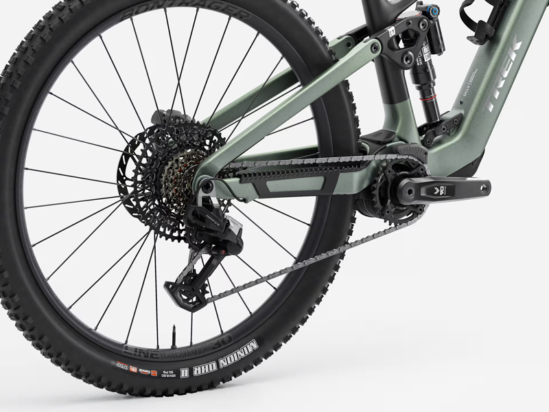 Trek Fuel+ EX 9.8 Eagle 90 Gen 2 Electric Full Suspension Mountain Bike 2026 in Lichen Green-2