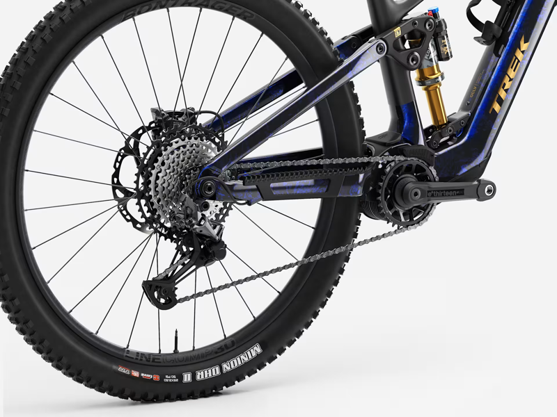 Trek Fuel+ EX 9.8 XT Gen 2 Electric Full Suspension Mountain Bike 2026 in Gloss Navy Smoke-2