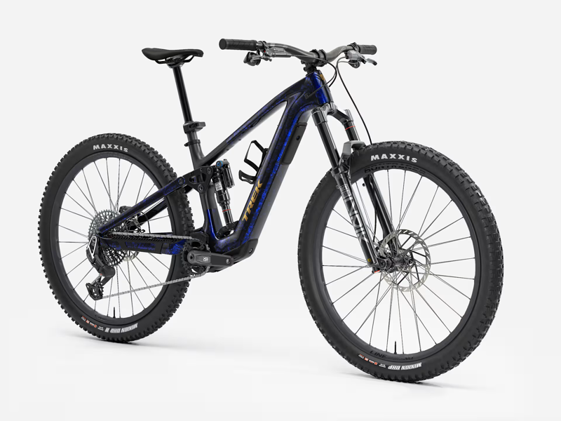 Trek Fuel+ EX 9.9 X0 AXS Gen 2 Electric Full Suspension Mountain Bike 2026 in Gloss Navy Smoke-1