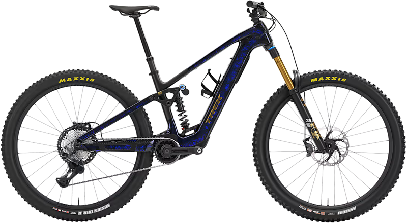 Trek Fuel+ LX 9.8 XT Electric Full Suspension Mountain Bike 2027 in Gloss Navy Smoke Matte Trek Black