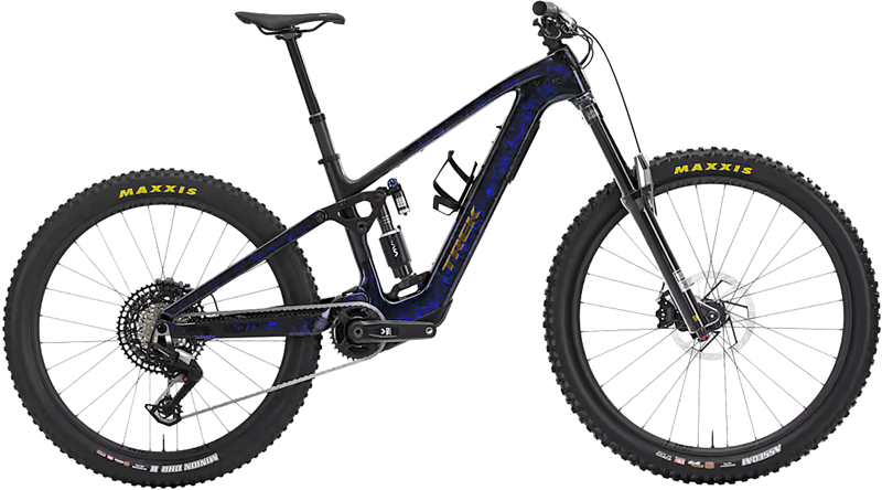 Trek Fuel+ MX 9.8 Eagle 90 Gen 2 Electric Full Suspension Mountain Bike 2027 in Gloss Navy Smoke Matte Trek Black