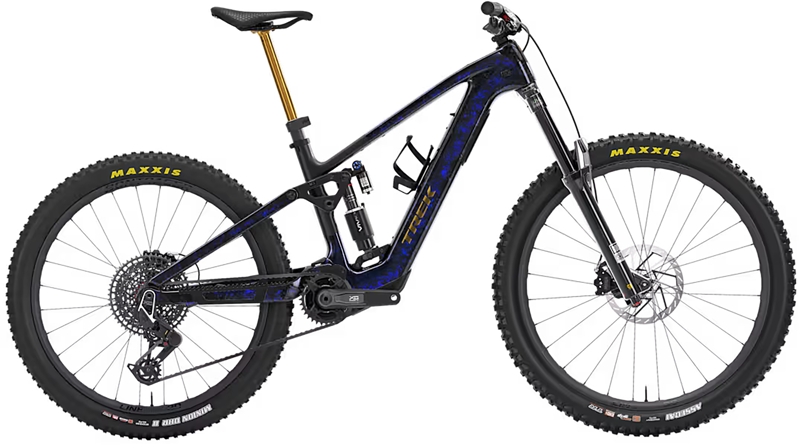 Trek Fuel+ MX 9.9 X0 AXS Gen 2 Full Suspension Electric Mountain Bike 2027 in Gloss Navy Smoke Matte Black