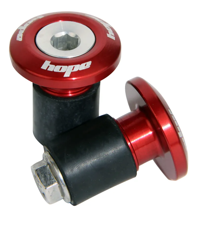 Hope Grip Doctor Bar End Plugs in Red