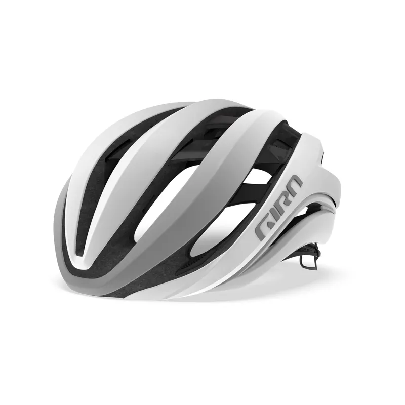 Giro Aether Spherical Road Helmet in Matte White/Silver