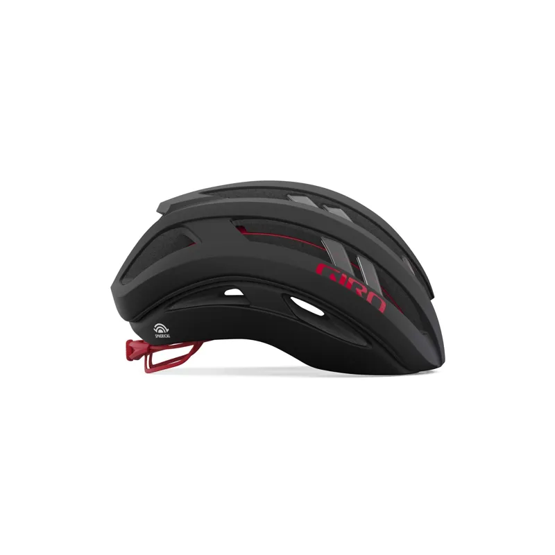 Giro Aries Spherical Helmet in Matte Carbon Red-3