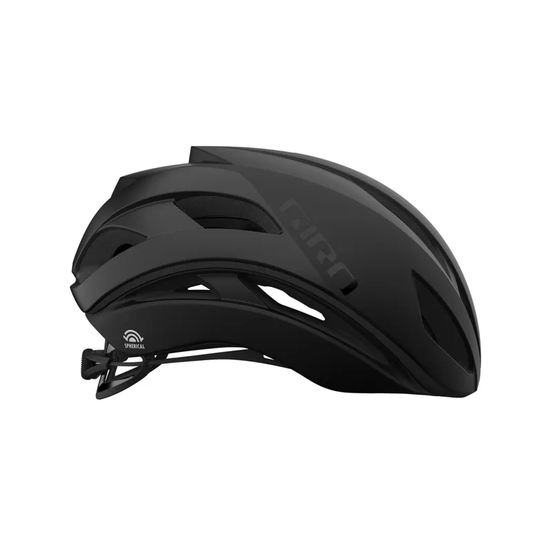 Giro Eclipse Spherical Road Helmet in Matte Black/Gloss Black-3
