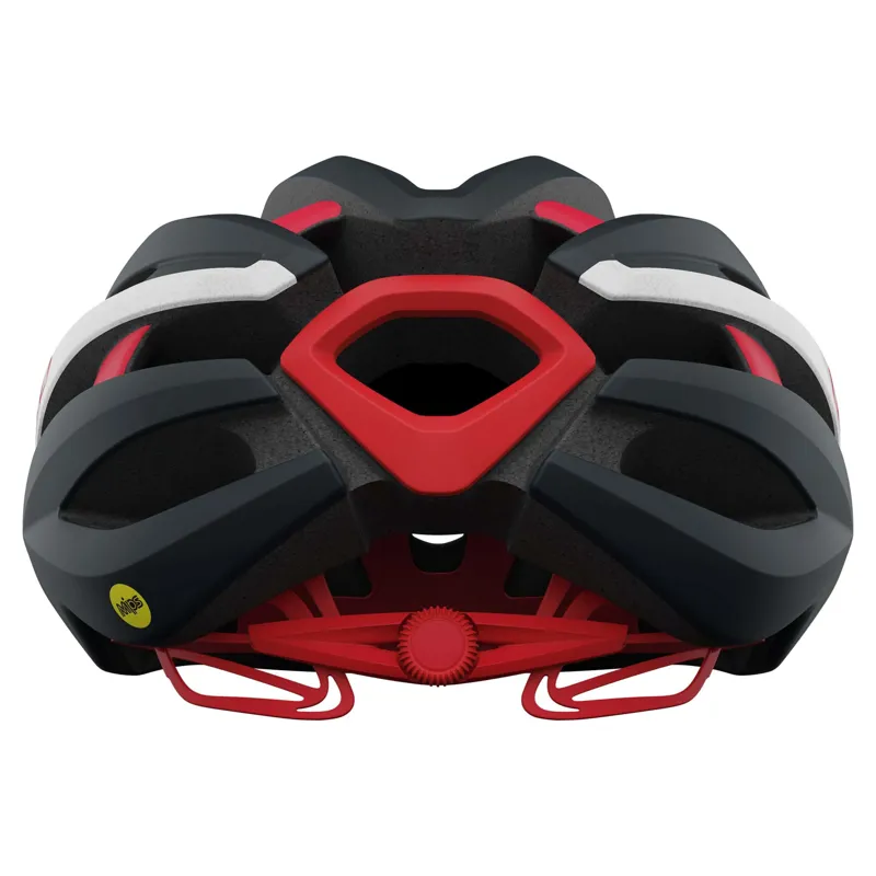 Giro Synthe MIPS II Road Helmet in Matte Portaro Grey/White/Red-2