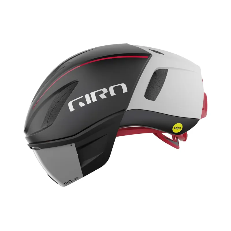 Giro Vanquish MIPS Aero Helmet In Matte Black/White/Red-1