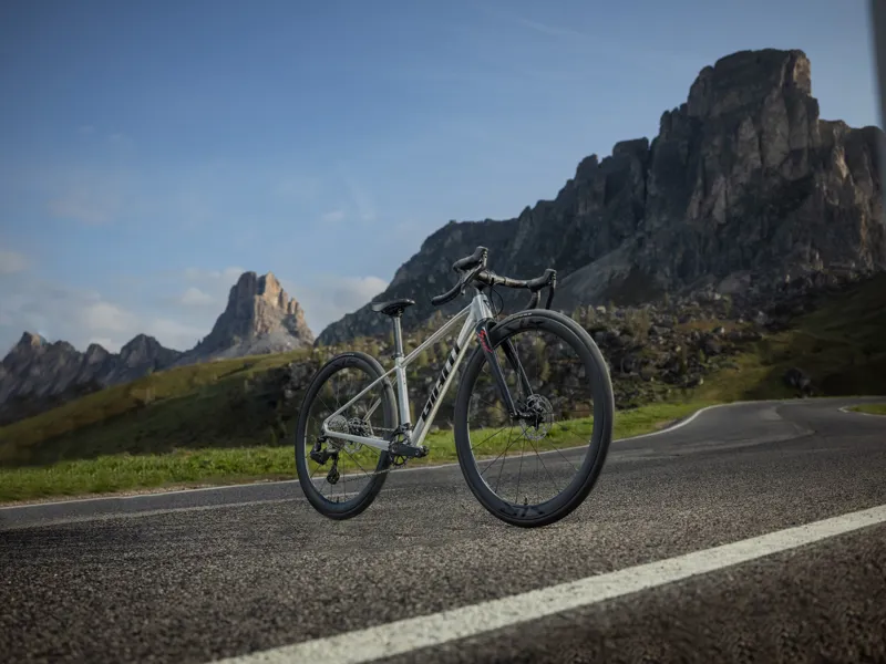 Giant Seek 1 Kids Road Bike 2026 in Raw Aluminum-7