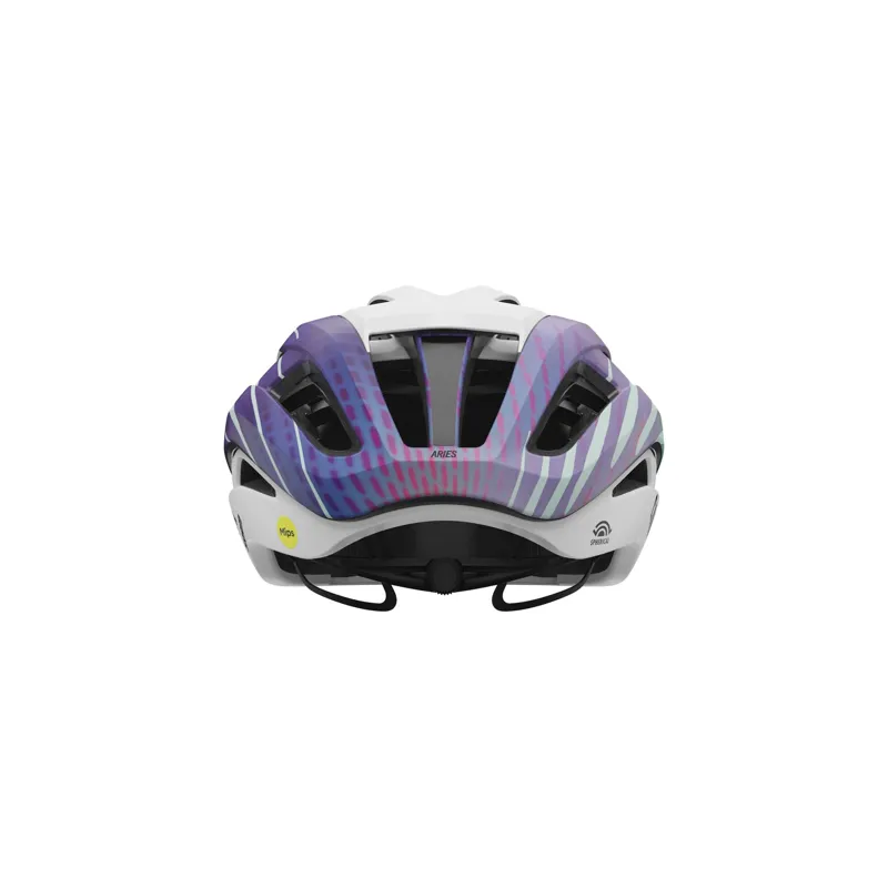 Giro Aries Spherical Road Helmet in White Blue Canyon/SRAM-2