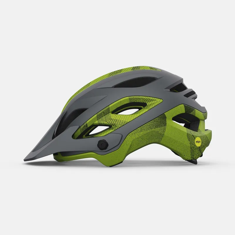 Giro Merit Spherical Dirt Helmet in Matte Black/Ano Lime-1