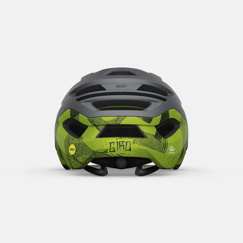 Giro Merit Spherical Dirt Helmet in Matte Black/Ano Lime-2
