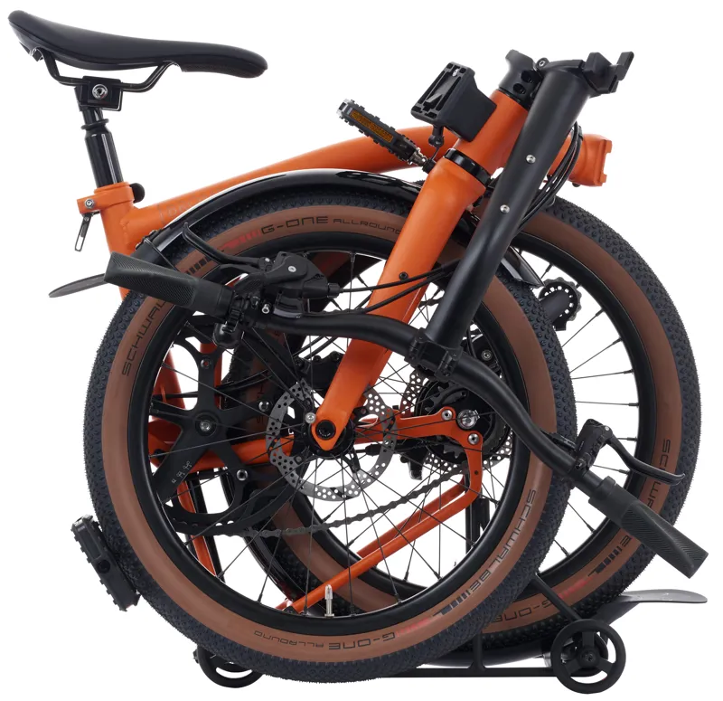 Brompton G Line with Roller Frame 8 Speed Folding Bike 2026 in Adventure Orange-3