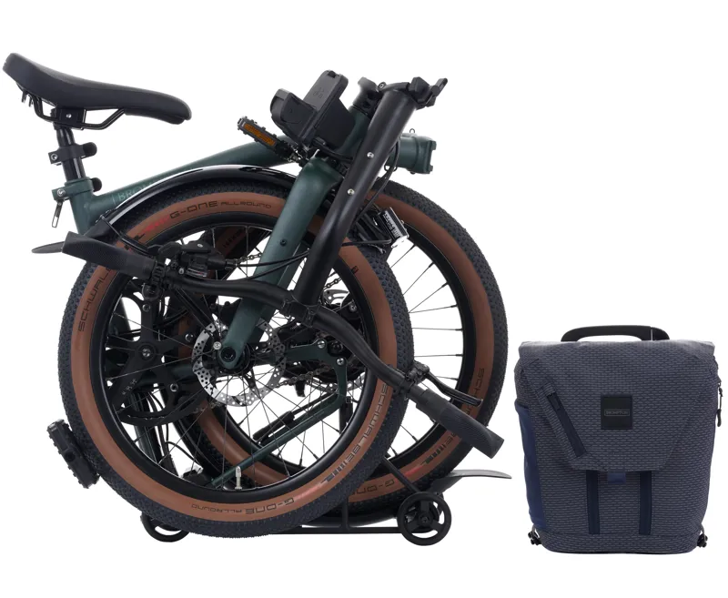 Brompton Electric G Line with Roller Frame 4 Speed Folding Bike 2025 in Forest Green-6