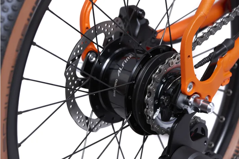 Brompton G Line with Roller Frame 8 Speed Folding Bike 2026 in Adventure Orange-6