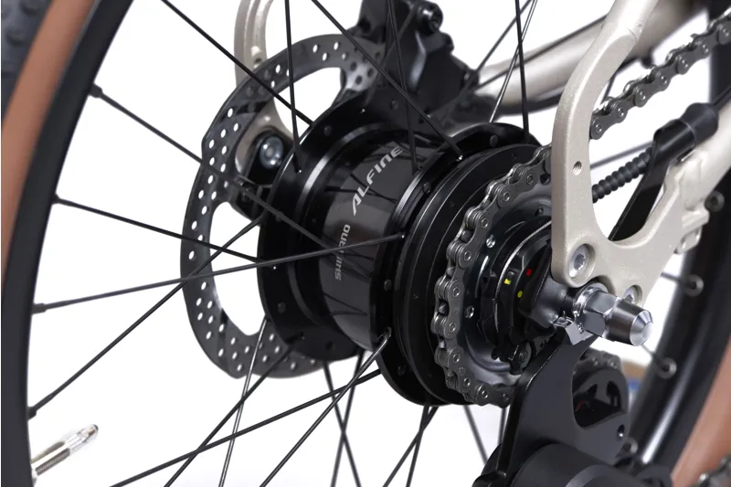 Brompton G Line with Roller Frame 8 Speed Folding Bike 2026 in Traildust White-3