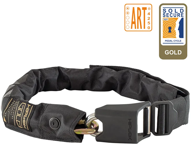 Hiplok Wearable Chain Lock 10mm x 85cm in Black