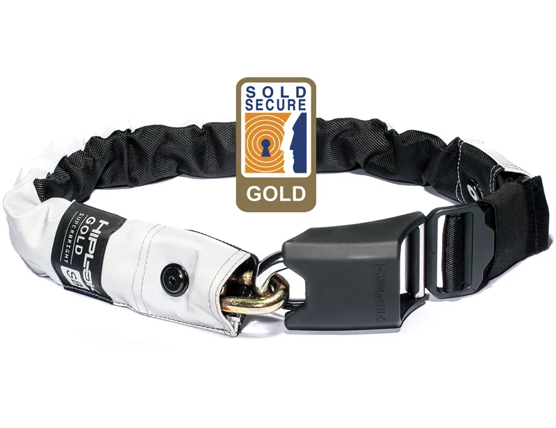 Hiplok Wearable Chain Lock 10mm x 85cm in HiViz White