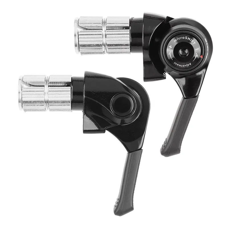 microSHIFT Pair 2/3x11sp Index/Friction Shimano MTB  11sp Compatible Bar End Shifters