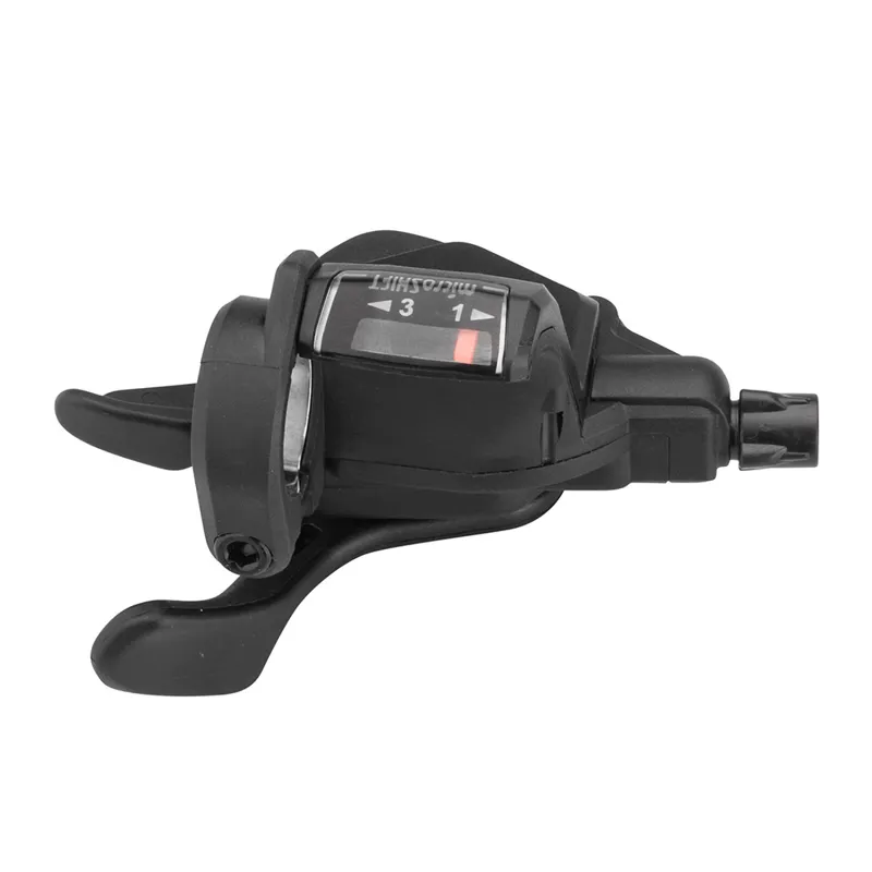 Balfes Bikes Microshift microSHIFT TS39 Thumb Tap Shifters LH 3 Speed in Black | Free postage over £30, £10 off first order, price match & 0% finance.
