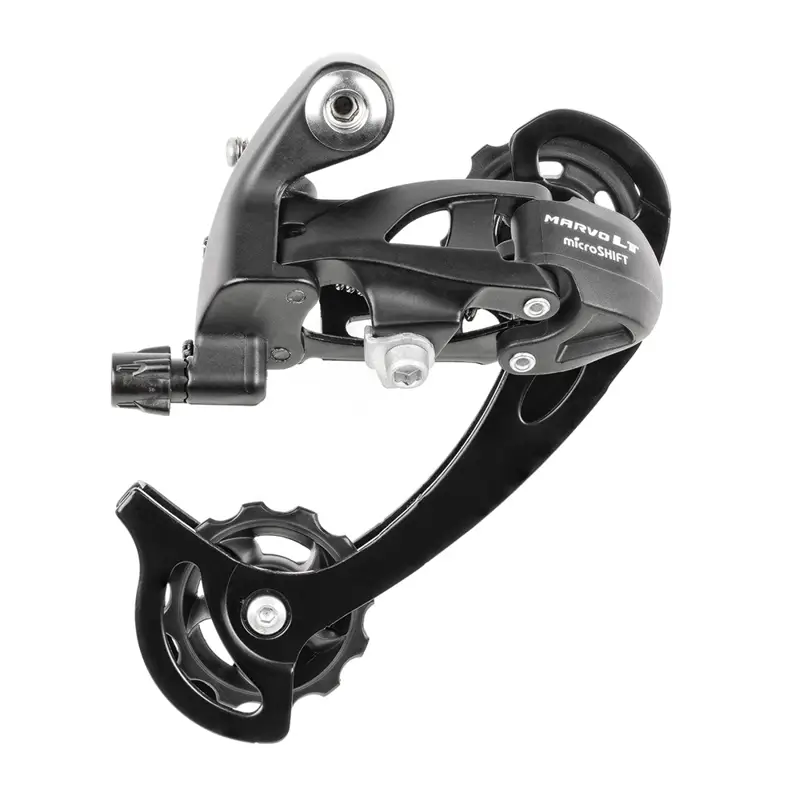 Balfes Bikes Microshift microSHIFT Marvo 8/9 Speed Rear Derailleur Long Cage in Black | Free postage over £30, £10 off first order, price match & 0% finance.
