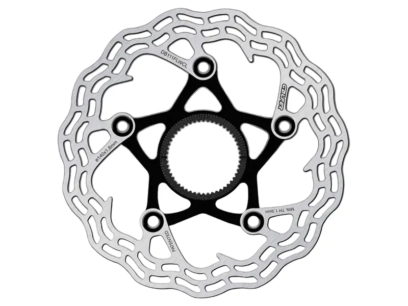 Galfer Shark Road Disc Rotor 140mm x 1.8mm Centerlock in Black