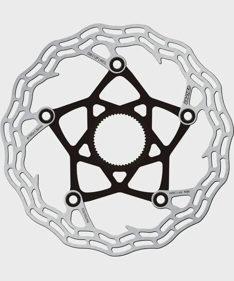 Galfer Shark Road Disc Rotor 160x1.8mm Centerlock in Black-1