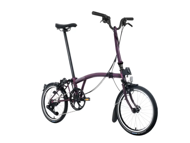 Brompton C Line 12-Speed Folding Bike 2025 in Amethyst Lacquer-8
