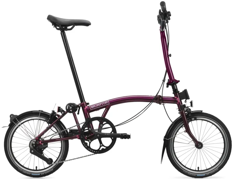 Brompton C Line 4-Speed Folding Bike 2026 in Amethyst Lacquer-5
