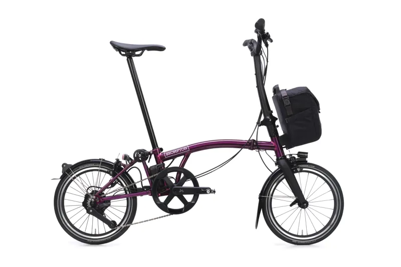 Brompton Electric P Line 4-Speed Folding Bike 2026 in Amethyst Lacquer-4