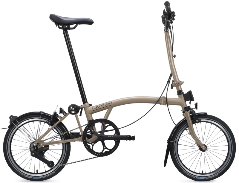 Brompton C Line 4-Speed Folding Bike 2026 in Dune Sand-7