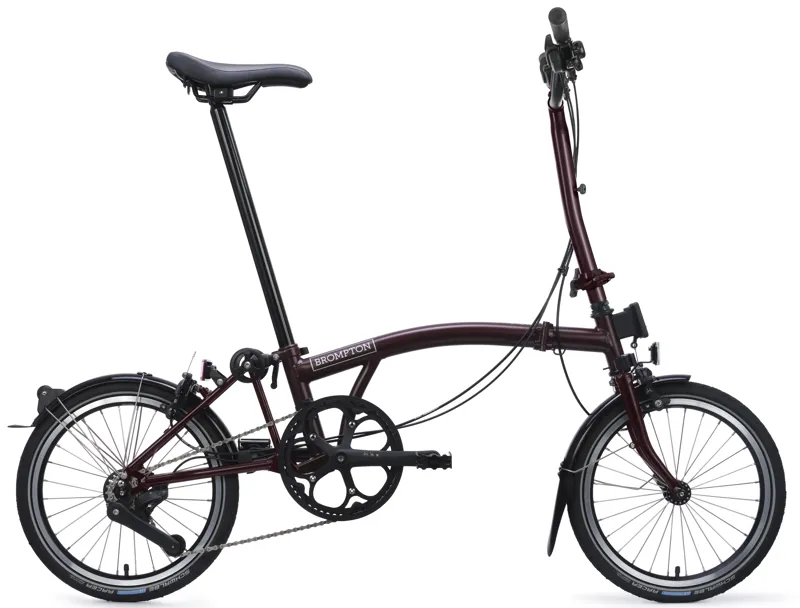 Brompton C Line 4-Speed Folding Bike 2026 in Red Plum-7