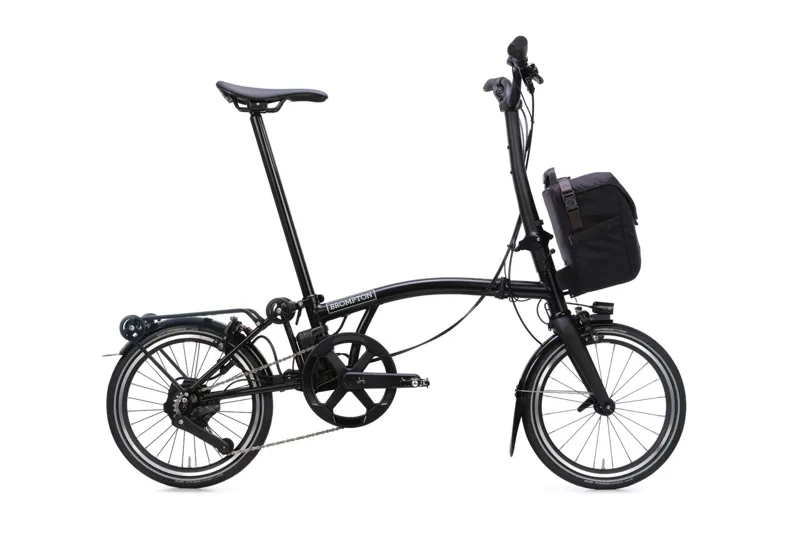 Brompton Electric P Line with SuperRoll+ 4-Speed Folding Bike 2026 in Matt Black-3